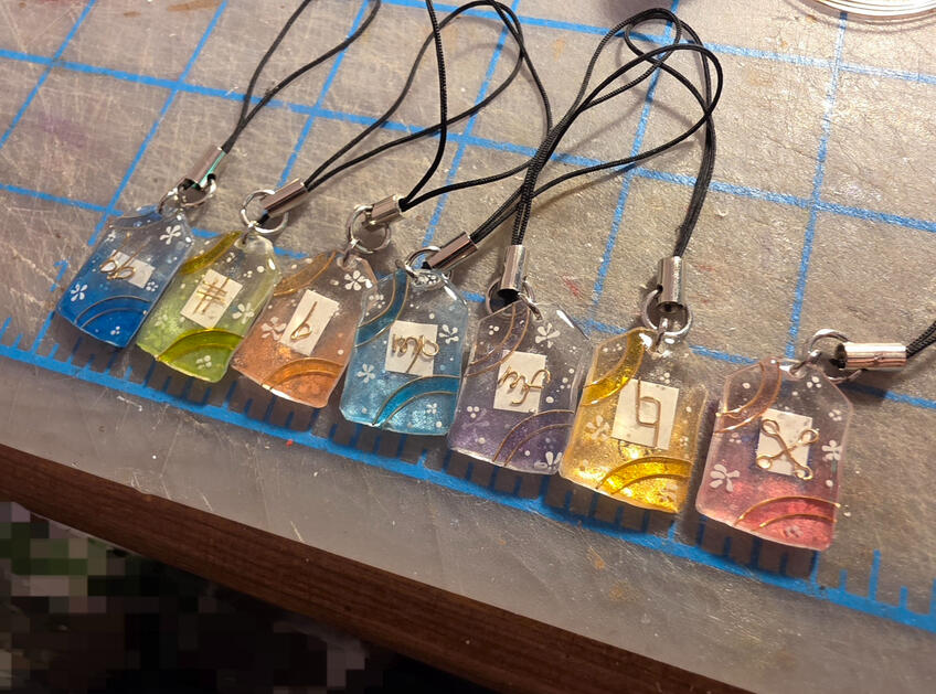 Resin Omamori Phone Charm