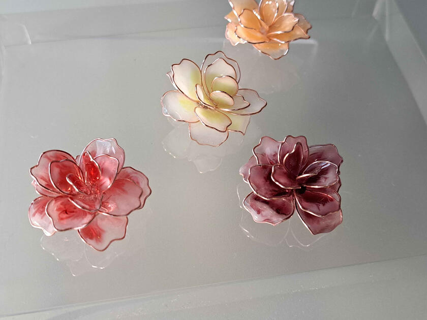 Carnation Resin Magnet